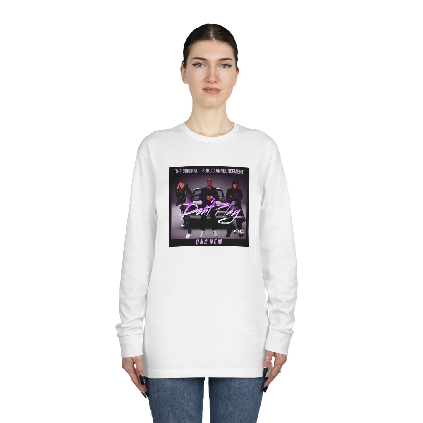 The Original Public Announcement aka UNC NEM album cover long sleeve tee