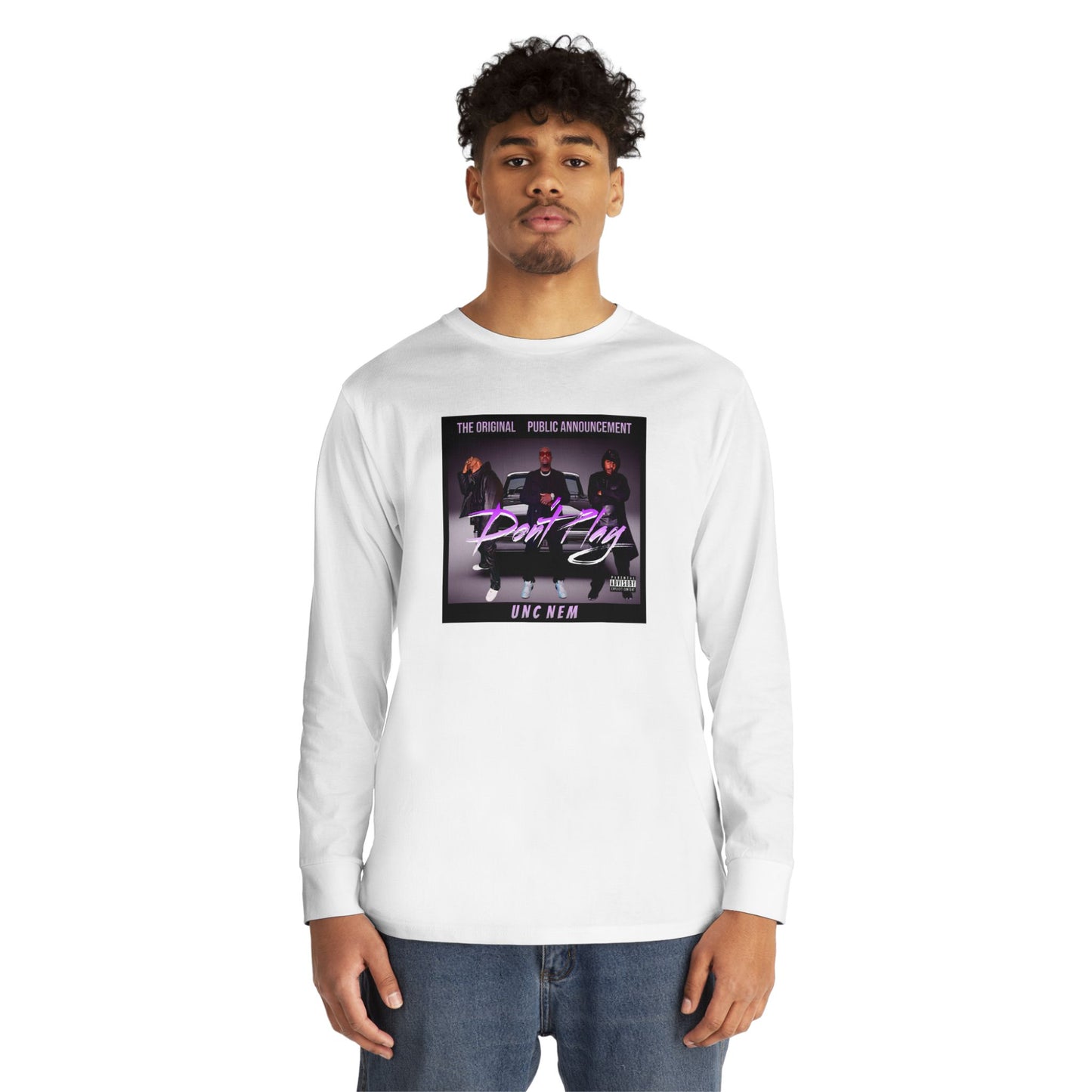 The Original Public Announcement aka UNC NEM album cover long sleeve tee
