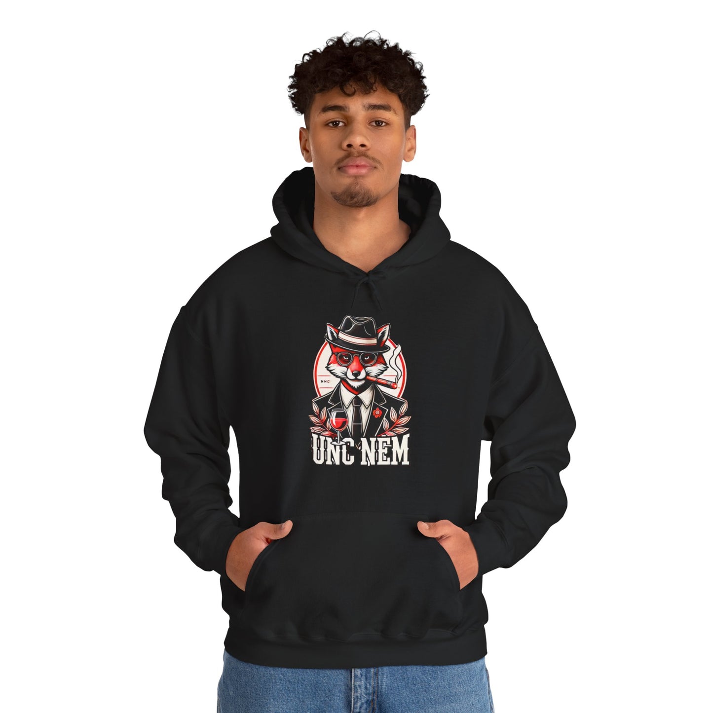 UNC NEM hoodie, Stylish Unisex Heavy Blend Hooded Sweatshirt, Unique Design