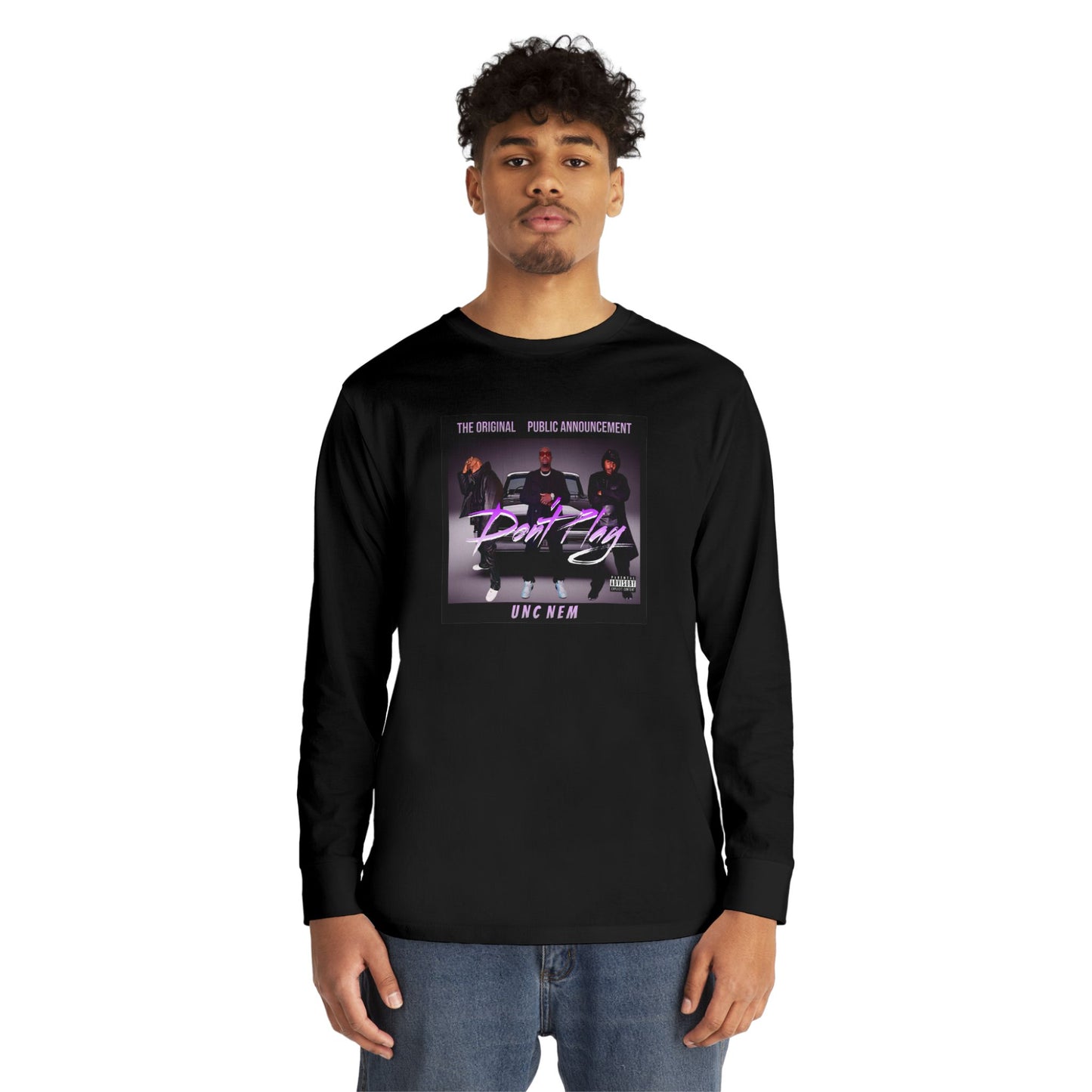 The Original Public Announcement aka UNC NEM album cover long sleeve tee