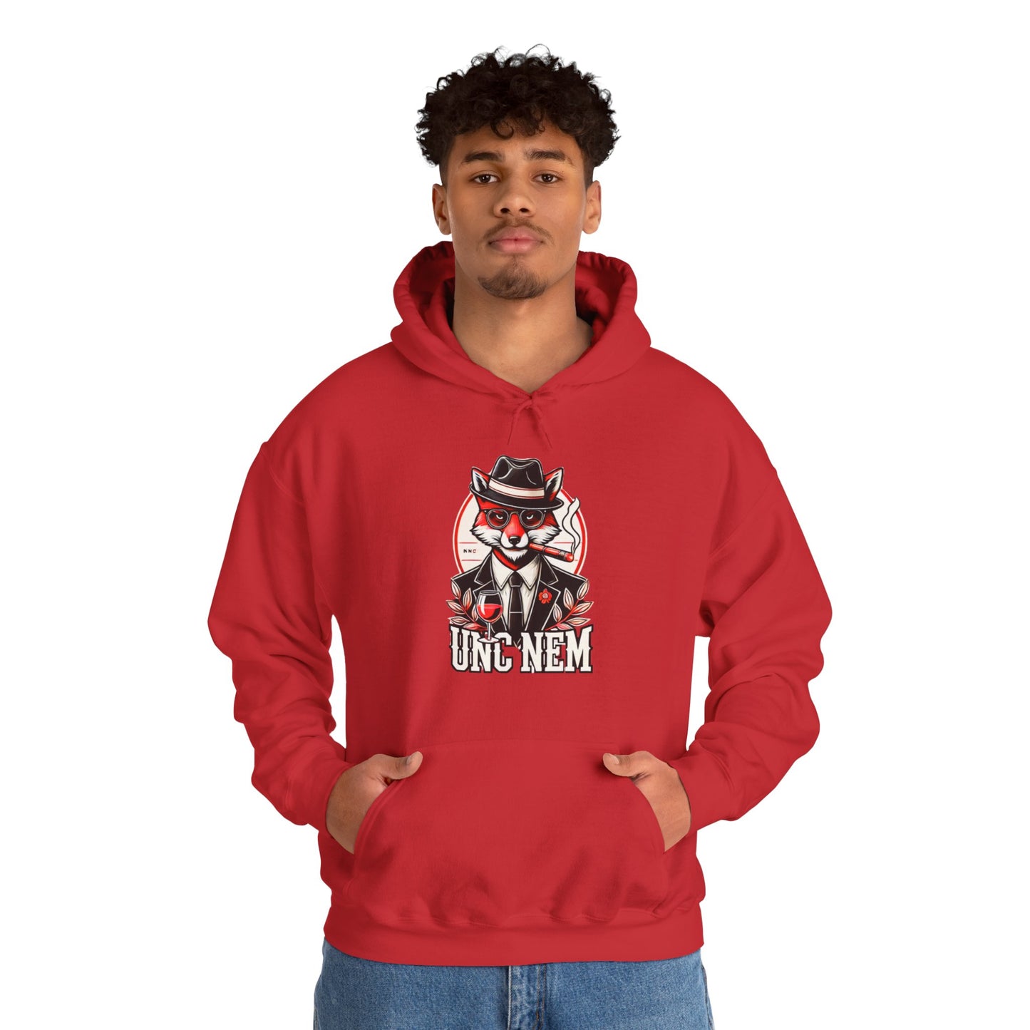 UNC NEM hoodie, Stylish Unisex Heavy Blend Hooded Sweatshirt, Unique Design