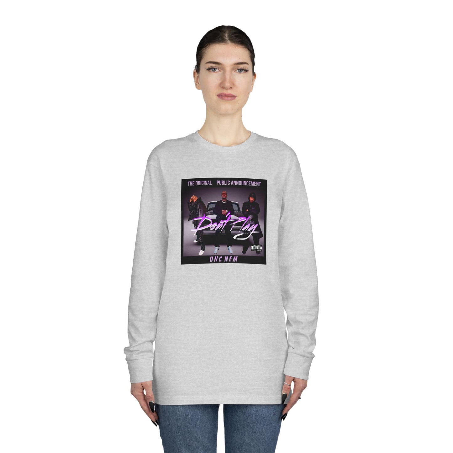 The Original Public Announcement aka UNC NEM album cover long sleeve tee